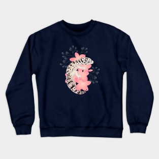 Leopard Gecko, Mack Super Snow, and Frangipani Flowers Crewneck Sweatshirt